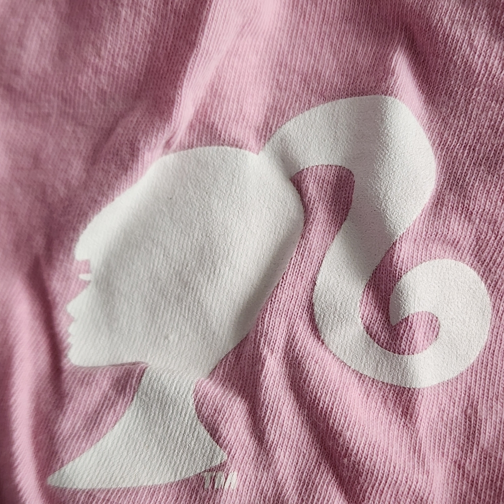 Barbie x Love Tribe Pink Women's T-Shirt Size Small - Picture 3 of 5